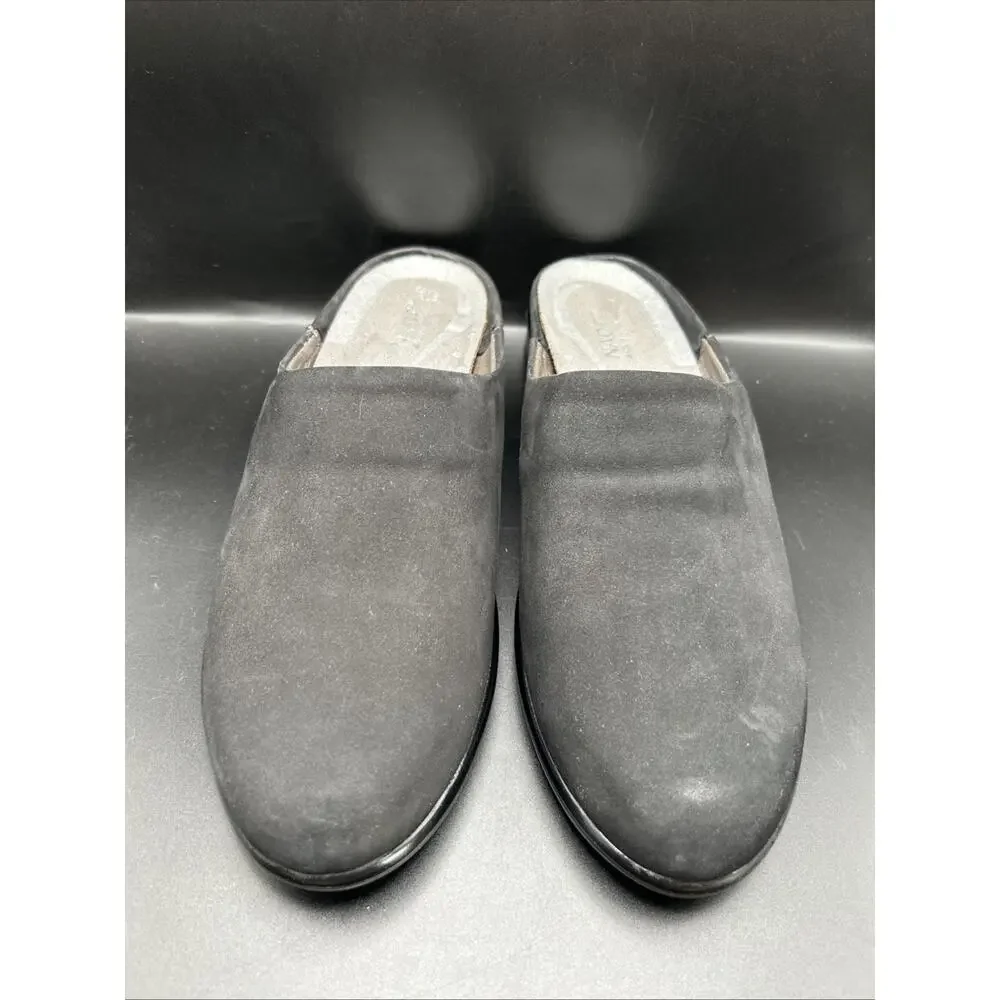 NAOT Women’s 7.5 Lodos Dressy Black Slip-On Leather Mules Women's EU 38